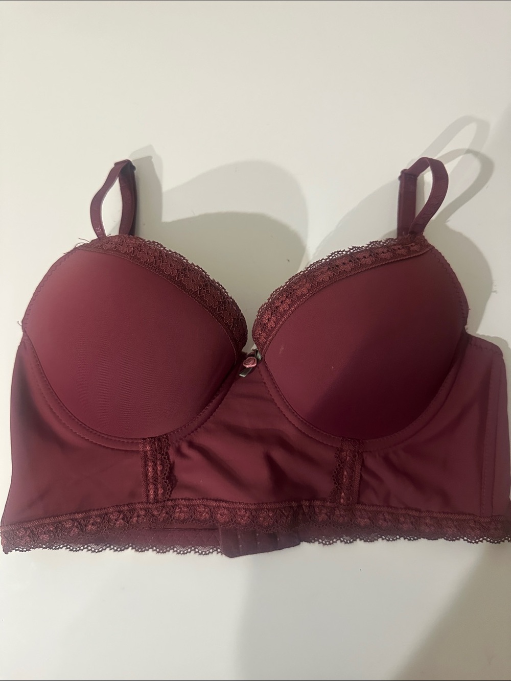 Laura Ashley burgundy bra Sz 34B